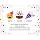 Purple Emoji Birthday + Celebrate Invitations Image 4 of 5